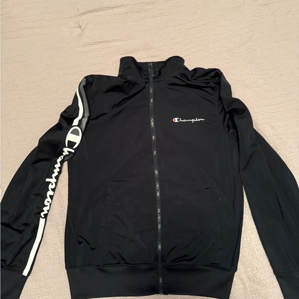 Champion Black Zip-Up Jacket - Women’s S